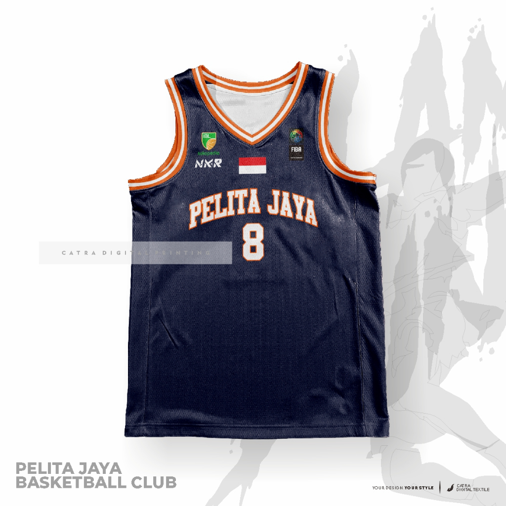 Jersey Pelita Jaya Basketball Club Full Printing