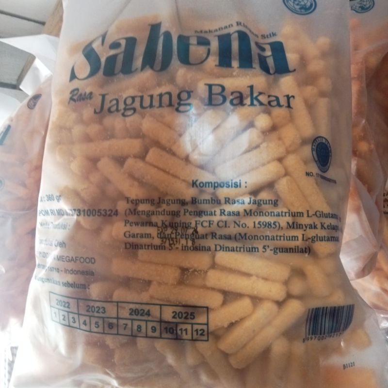 

sabena stik rasa jagung bakar 360 grm