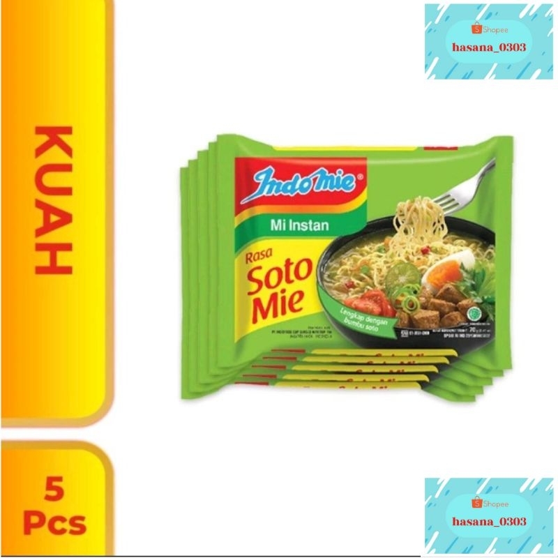 

Indomie Kuah Soto Mie 5pcs