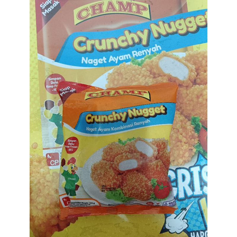 

CRISPY BUBBLE CHICKEN NUGGET 225GR CHAMP/ Crunchy nugget