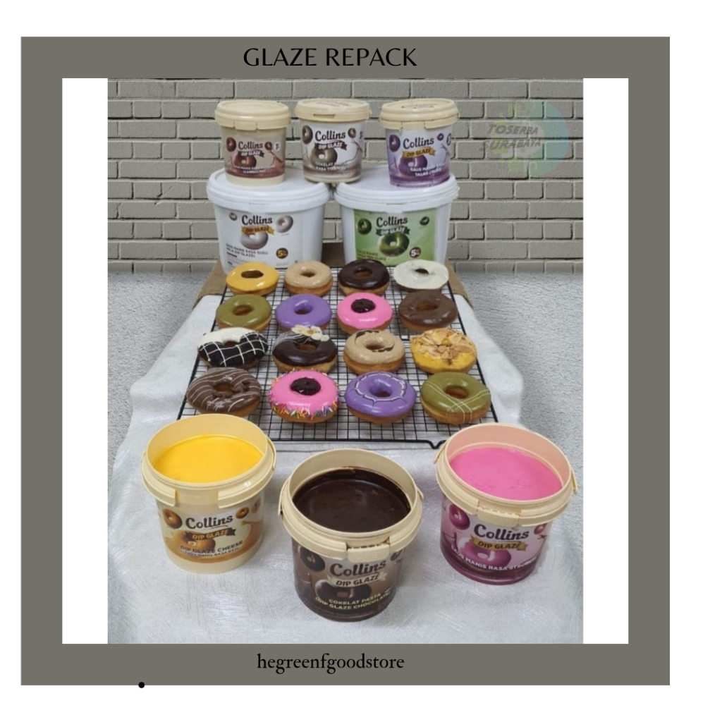 

BAYAR DITEMPAT ✅Glaze / Topping Donat siap makan/GLAZE repack 250gr