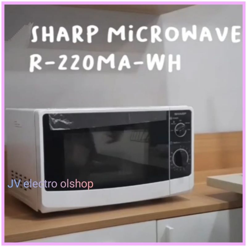 SHARP Microwave R-220MAWH 20Liter - 450w / Microwave Low Watt