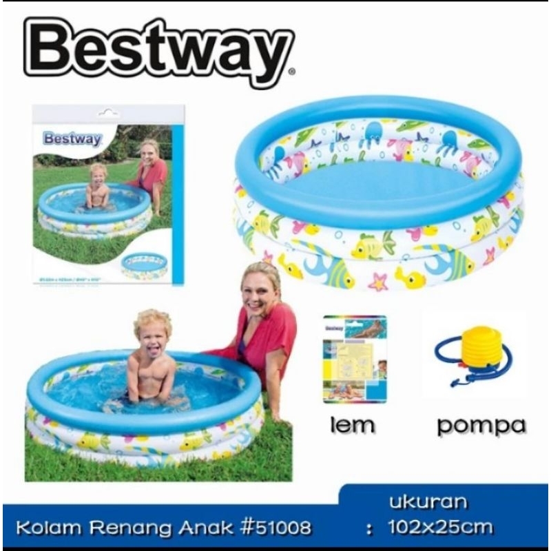 Kolam Anak BESTWAY 51008 KOLAM BULAT Anak