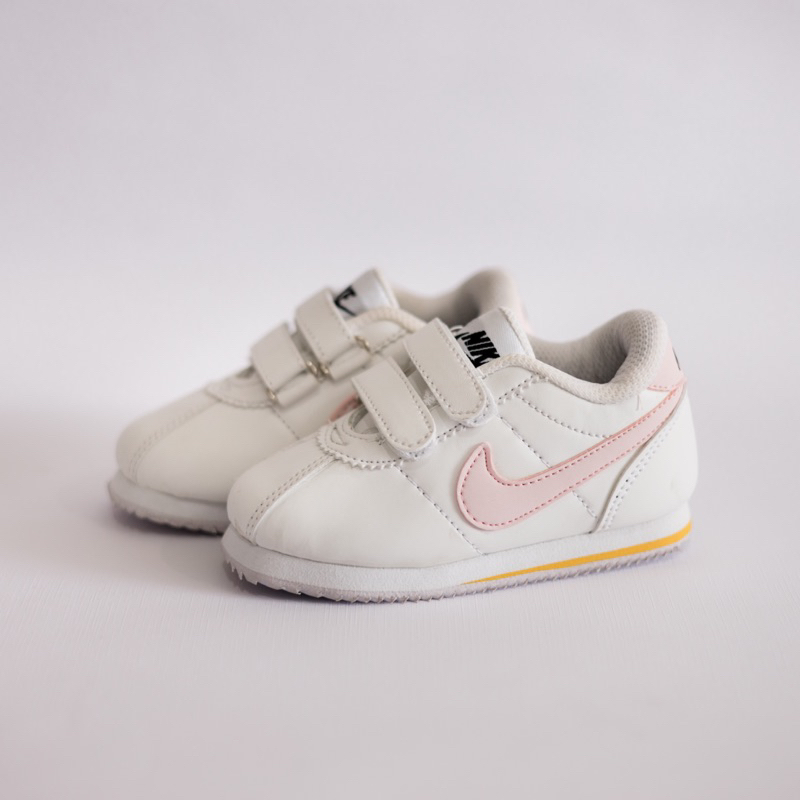 Sepatu Anak Nike Cortez Pink Putih
