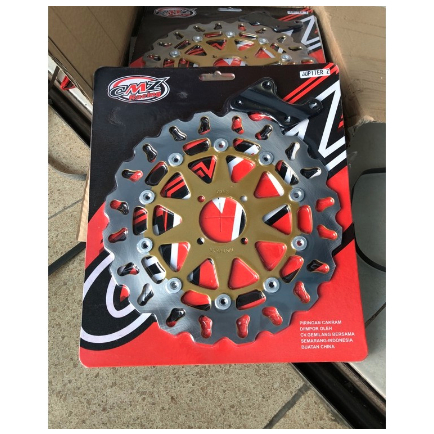 Piringan cakram disc depan jupiter Z, Vega, Fizr merek MOS + bracket copy daytona Copy TDR