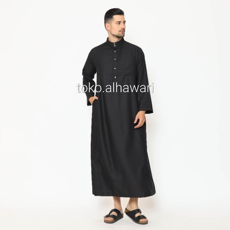 Gamis pria model Alharamain gamis exclusive jubah laki premium