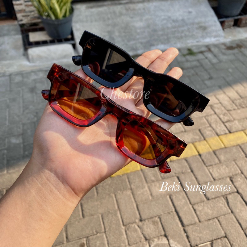 BEKI KACAMATA UV400 SUNGLASSES RETRO VINTANGE BINGKAI PERSEGI