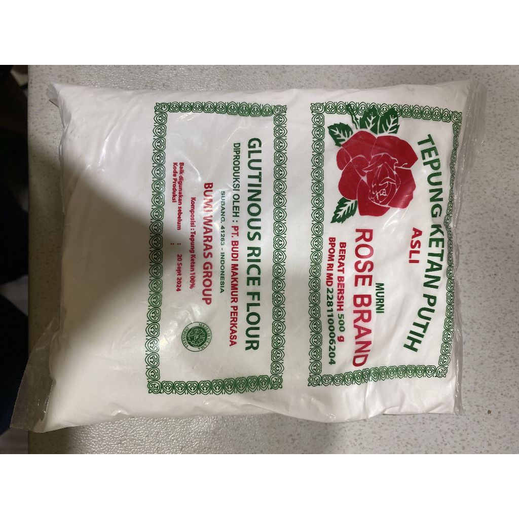 

Tepung Ketan Putih Rose Brand