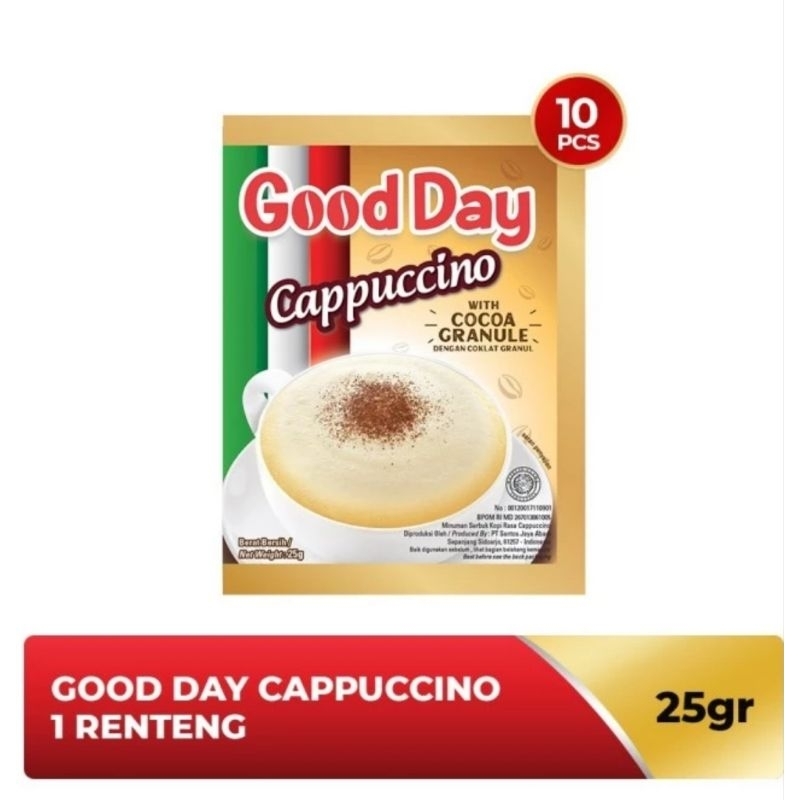 

Good Day Cappucino 1 renceng isi 10 Saschet