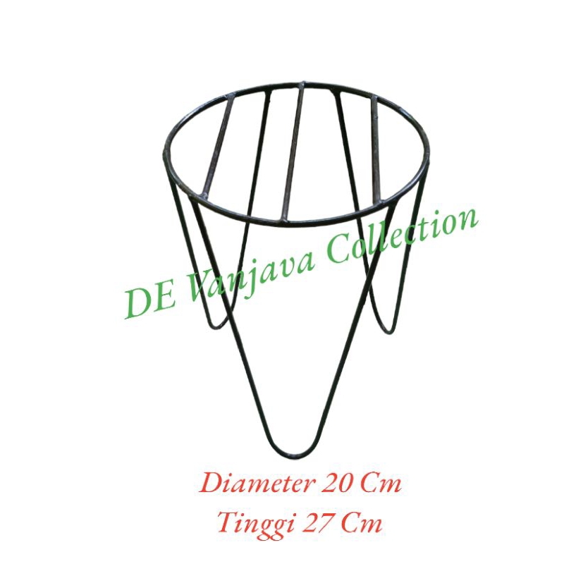 TATAKAN POT BUNGA DIAMETER 20 CM / STANDING TATAKAN POT BUNGA / TATAKAN POT BUNGA BAHAN BESI / TATAK