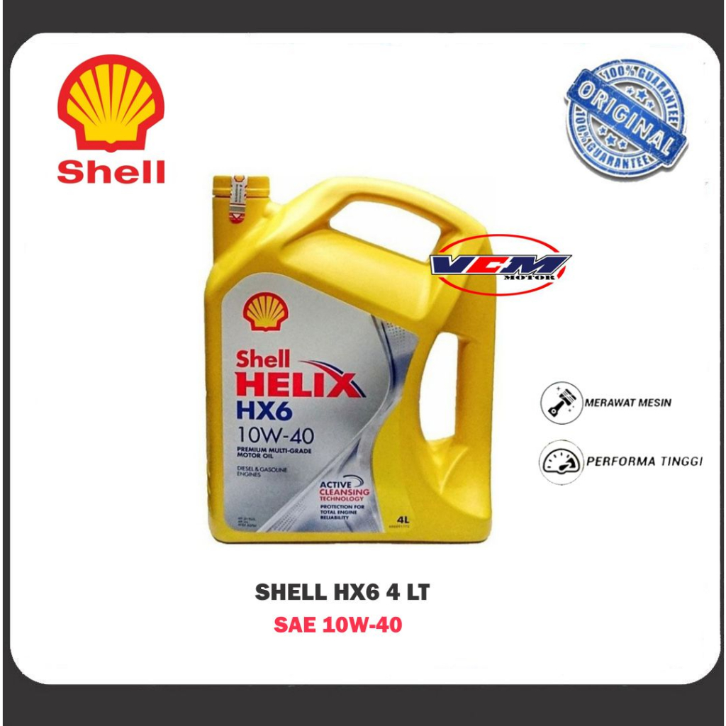 Oli Shell HX6 SAE 10W-40 4 Liter