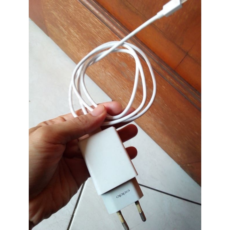 Charger Oppo type micro USB original bekas copotan