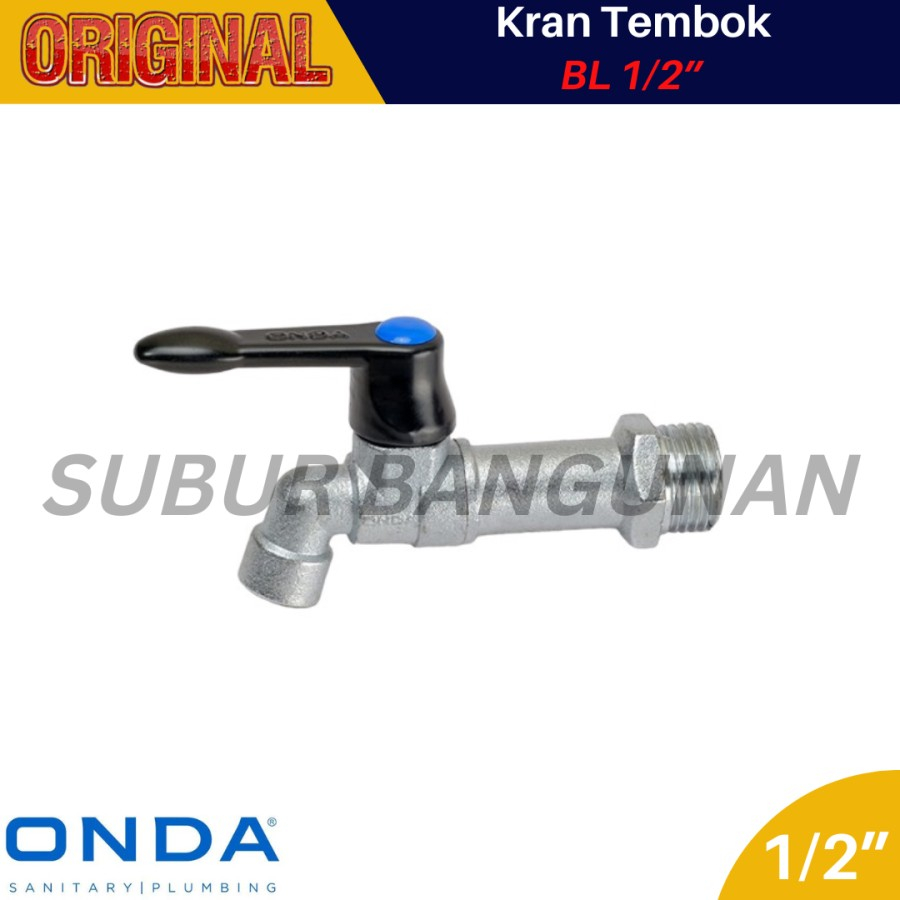 Kran Air tembok Onda BL / Keran Taman Tembok 1/2" Tangkai Panjang