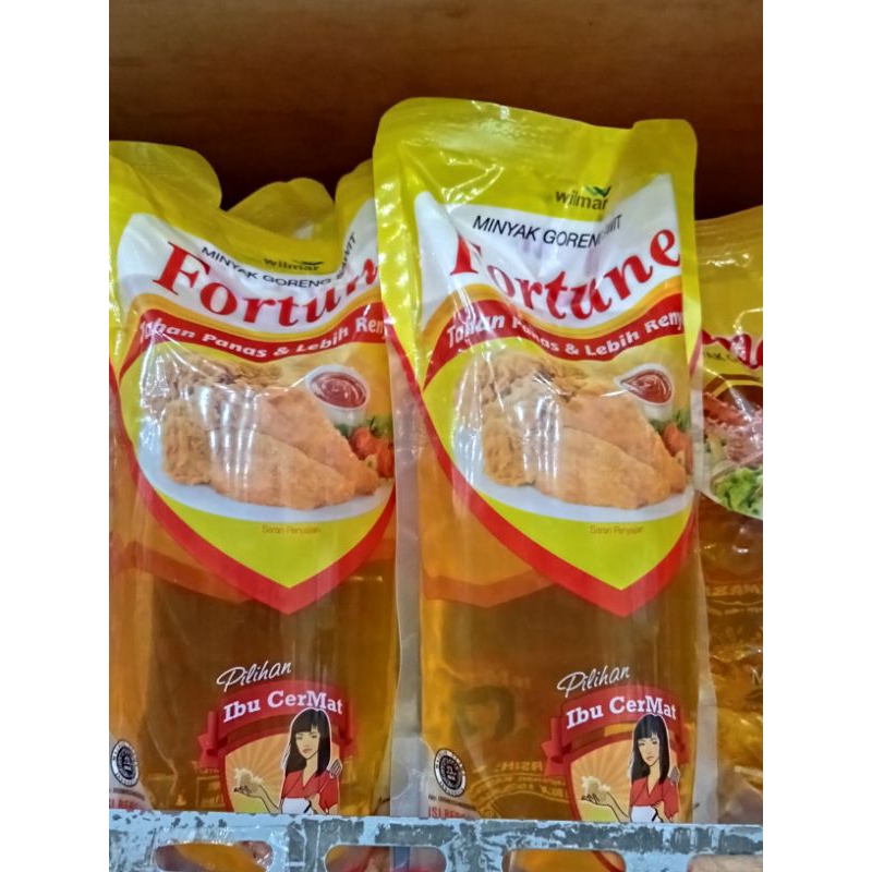 

Fortune minyak goreng 1liter refill