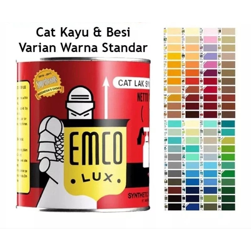 emco cat kayu&besi 92 merah delima (chinese apple red)1/2kg