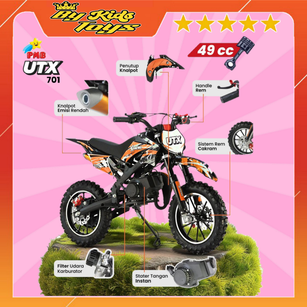 Motor Cross Mini Motor Bensin Mini Trail PMB UTX 701