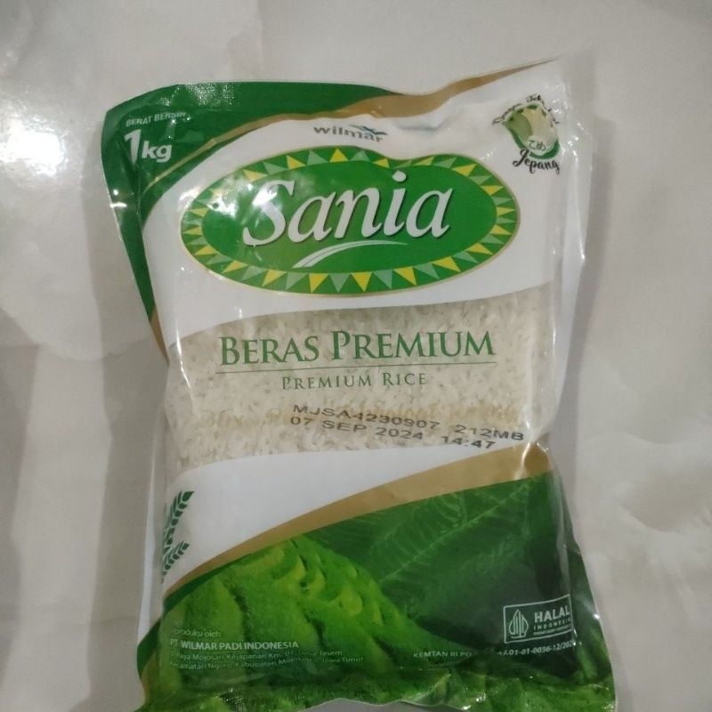 

beras sania kemasan 1kg