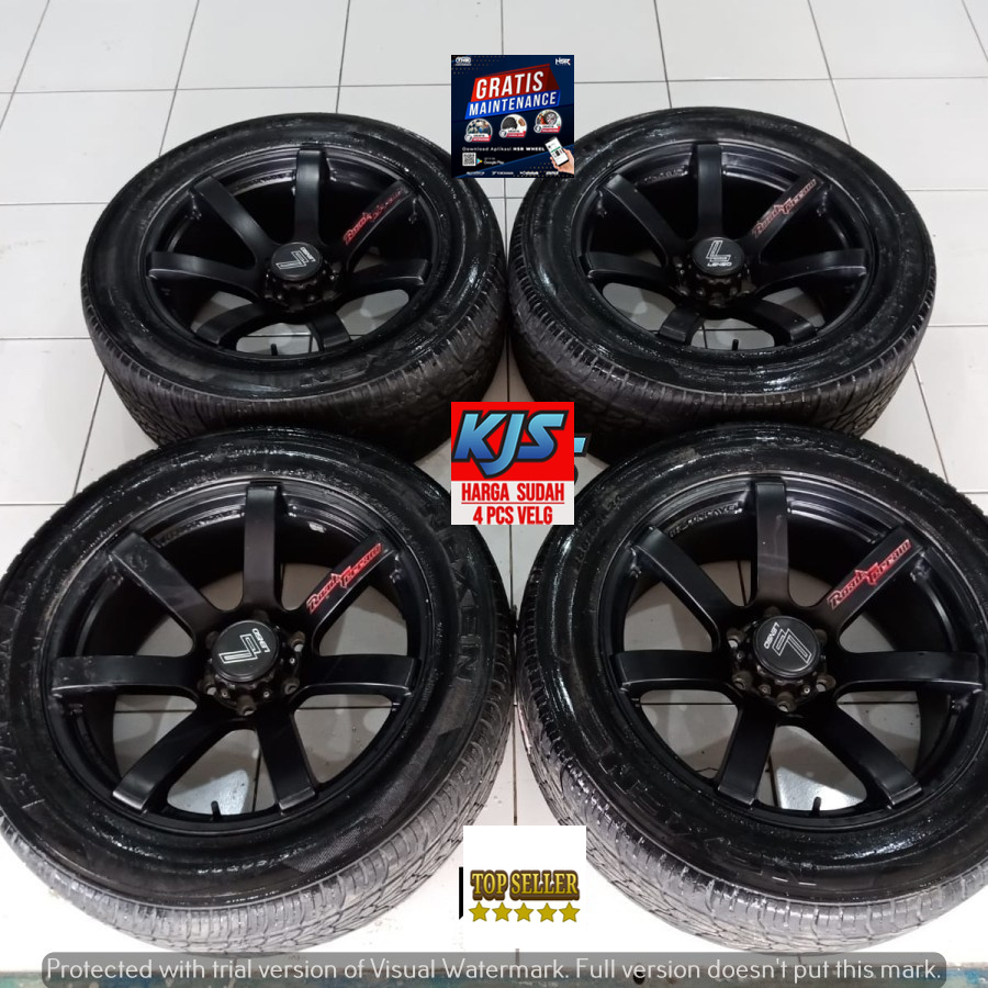 MENJUAL VELG RACING SECOND BERKUALITAS TERMURAH COCOK BUAT MOBIL PAJERO SPORT FORTUNER HILUX DOBBEL 