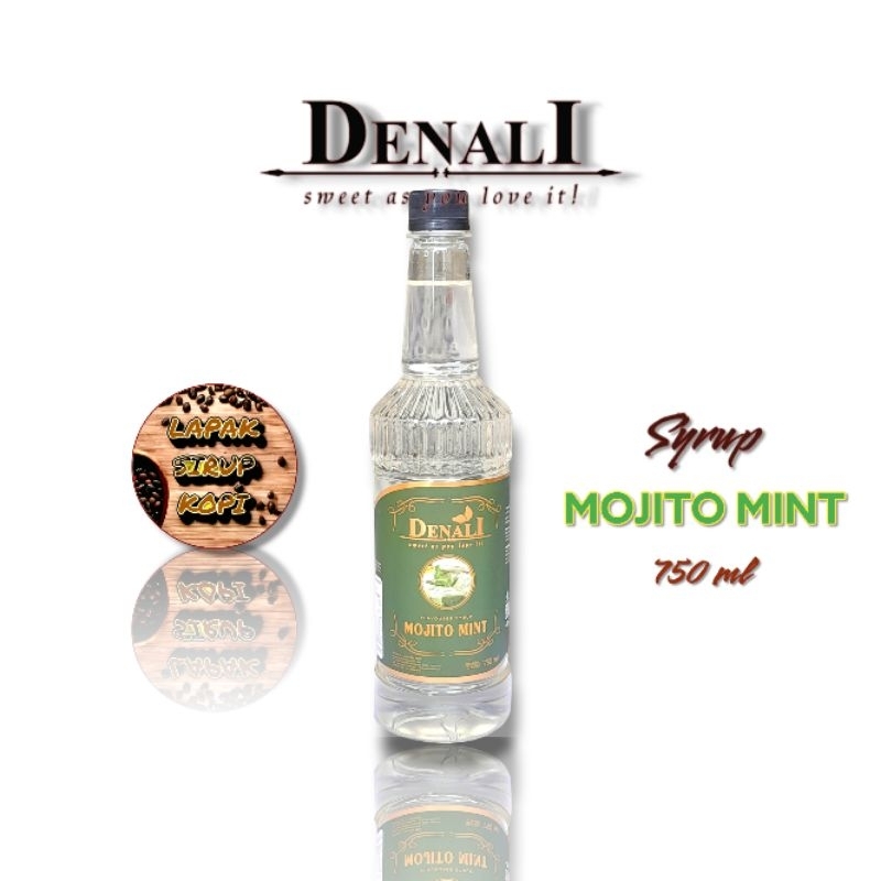 

Denali - Mojito mint syrup 750ml - sirup minuman rasa daun mint