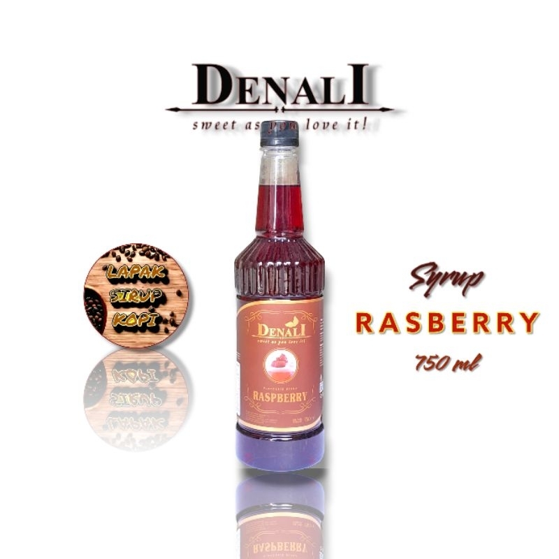 

Denali - Rasberry syrup 750ml - sirup minuman rasa rasberry