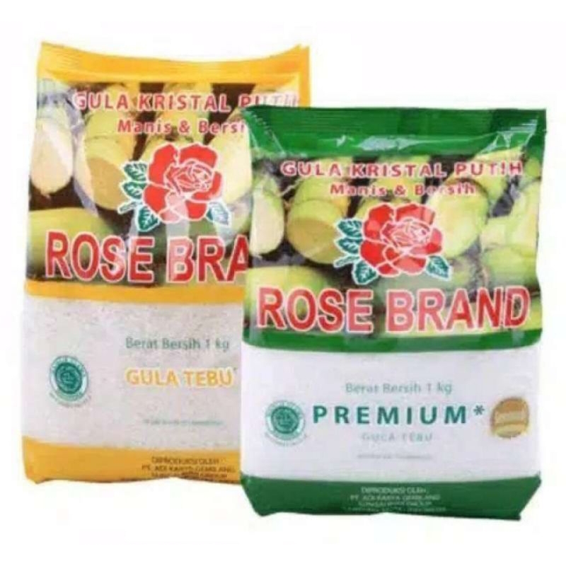 

Gula pasir rose brand hijau / kuning 1 kg