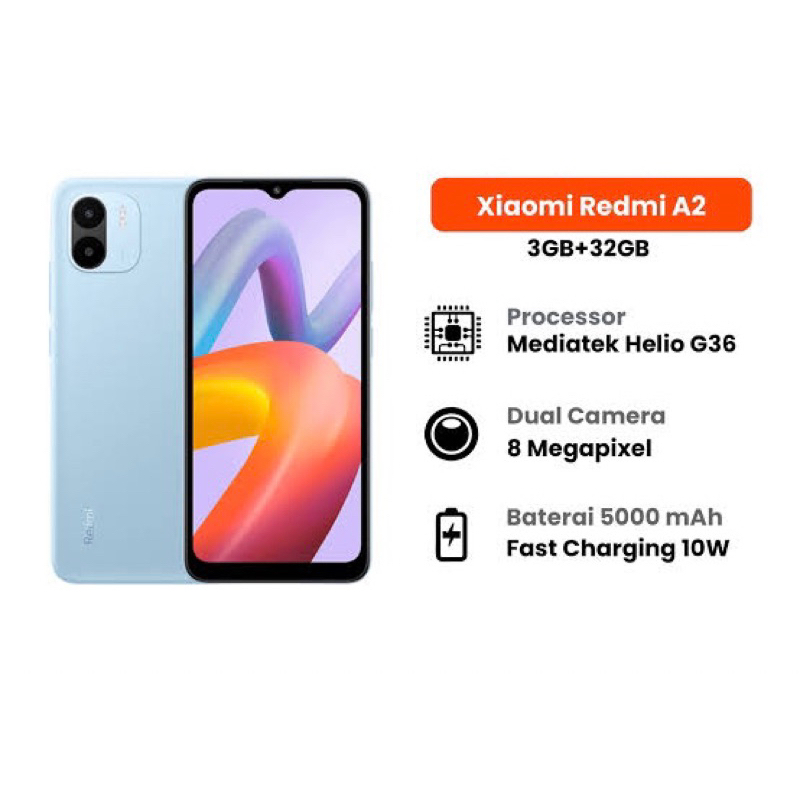 Xiaomi Redmi A2 Ram 3/32 Ram 3/64 || GARANSI RESMI REDMI