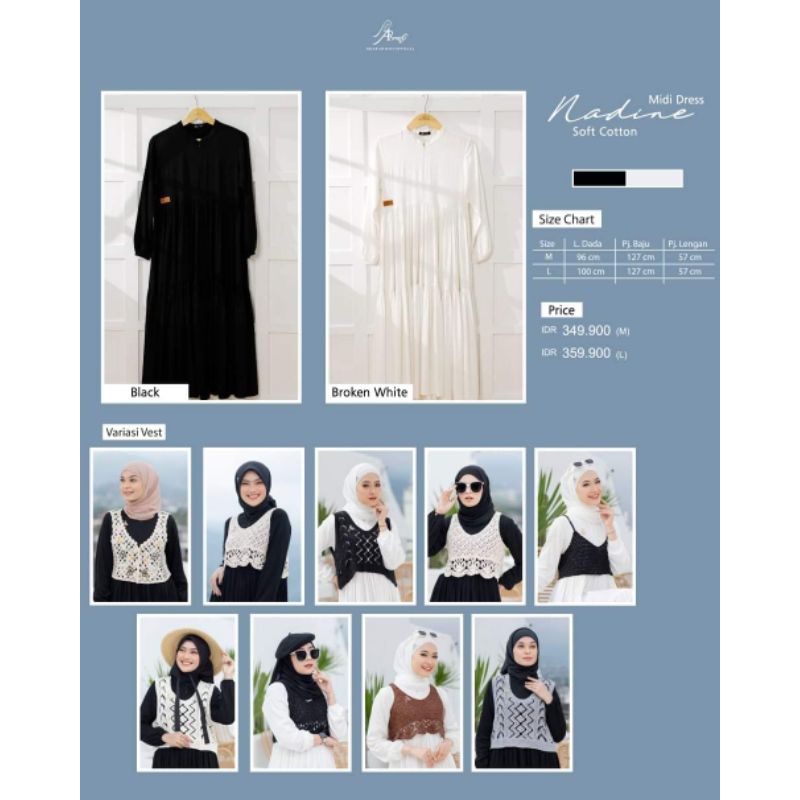 TERBARUU NADINE MIDI DRESS BY ARRAFI