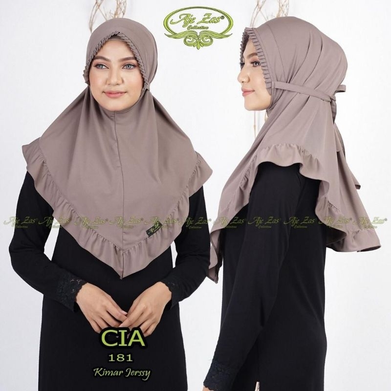 AJE ZAS - CIA Hijab Standar Daily Tali Bahan Jersey