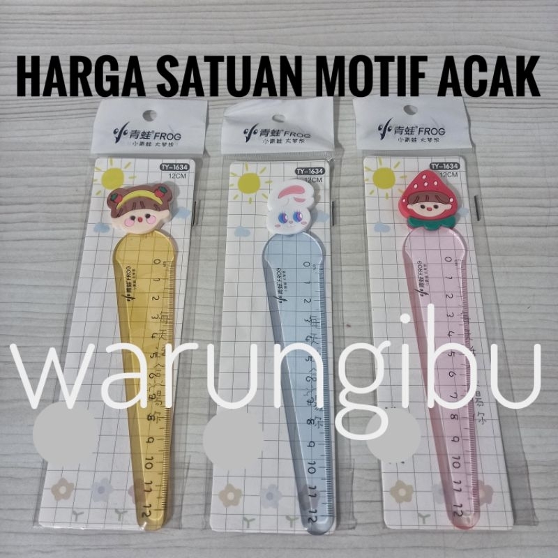 

Fancy Ruler Penggaris Plastik 12cm Karakter Lucu