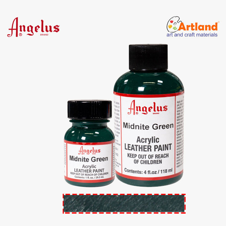 

Angelus Midnight Green Paint // Angelus Acrylic Leather Paint - 052