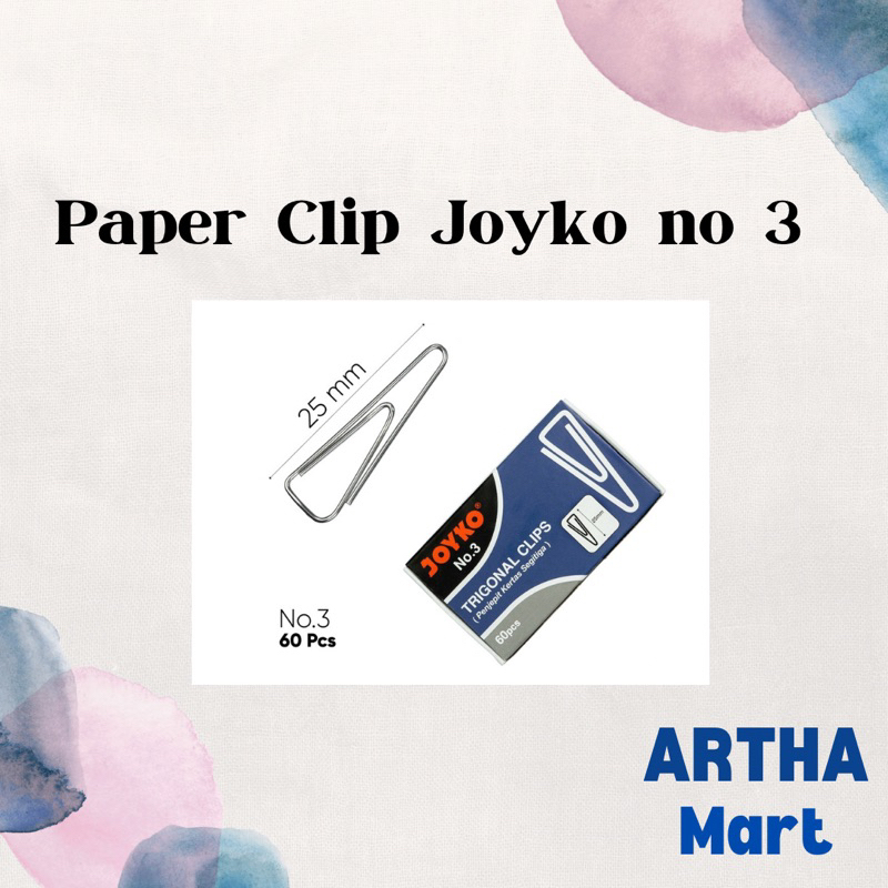 

JOYKO - Trigonal Clip Kertas Segitiga No 3 - Pack