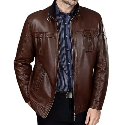 Cikal Collection - Jacket Kulit Viena Super Jaket Parka Kulit Pria Wanita Jacket Semi Kulit Viena Su