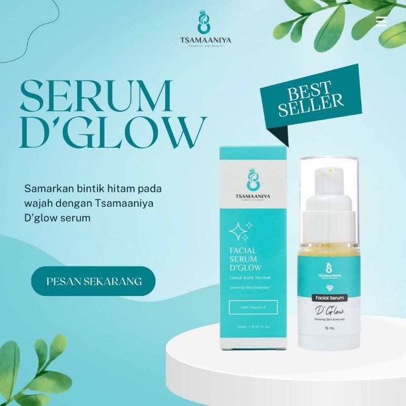 SERUM DIAMOND GLOW [D'GLOW] | TSAMAANIYA SKINCARE ORIGINAL | SERUM TSAMAANIYA | SERUM WAJAH GLOWING 