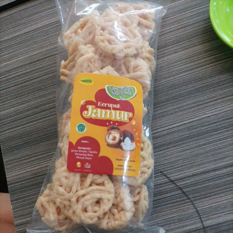 

kerupuk jamur vegeku