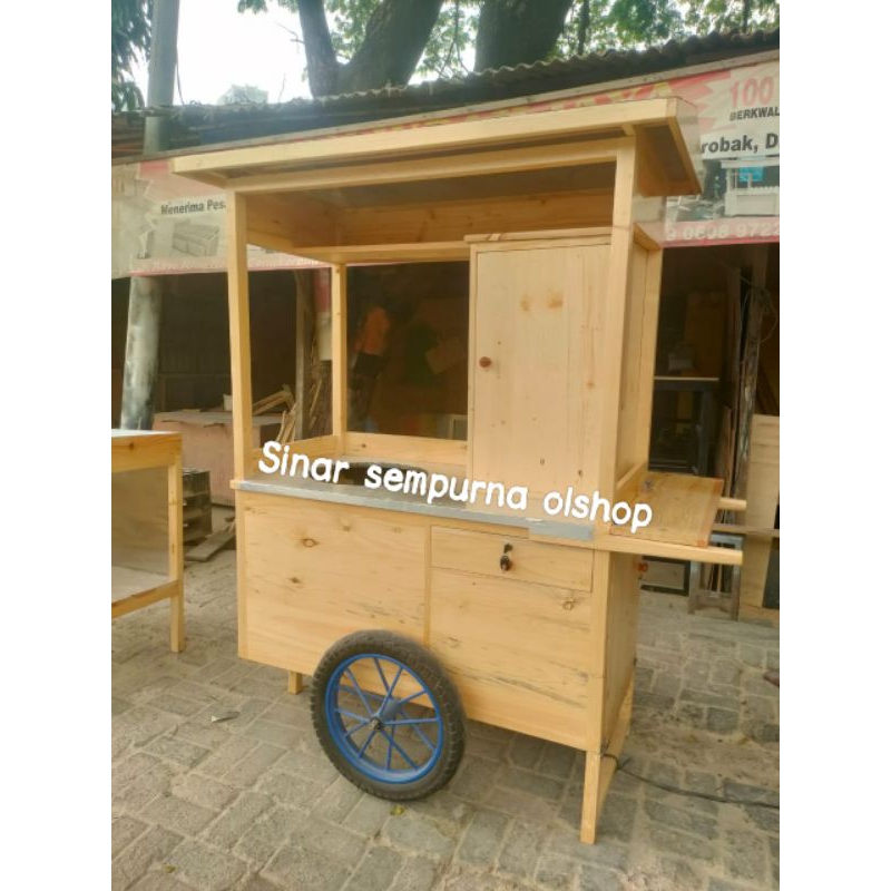 Gerobak kayu jati Belanda