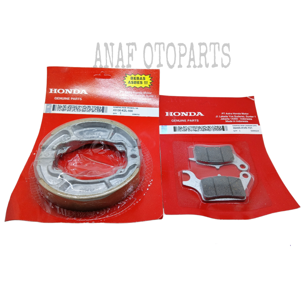 KAMPAS REM CAKRAM DEPAN PLUS KAMPAS BELAKANG BEAT KARBU/VARIO KARBU/BEAT FI