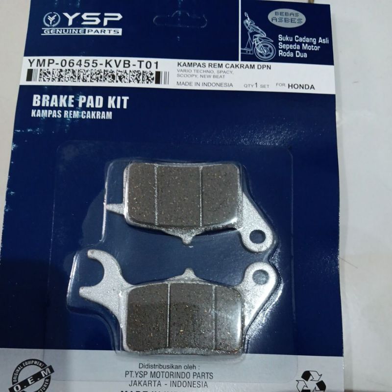 KAMPAS REM DEPAN VARIO CBS ASLI ORI YSP