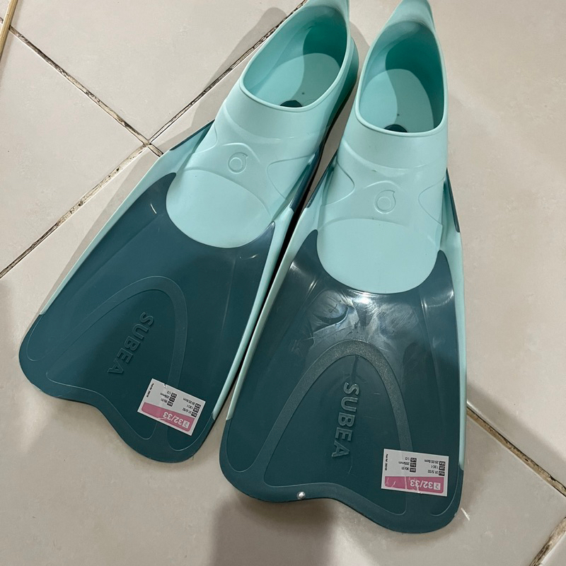 Subea swim fins anak kaki katak renang kids decathlon 32/33