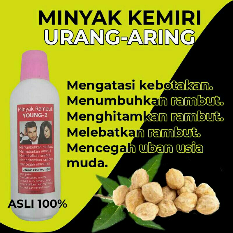 minyak kemiri urang aring asli 100% untuk rambut