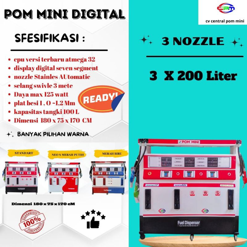 pom mini 3 nozzel 200 liter