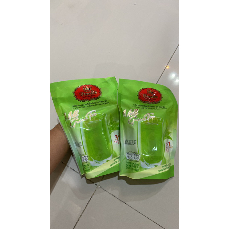 

Milk green tea ChaTraMue brand Thailand