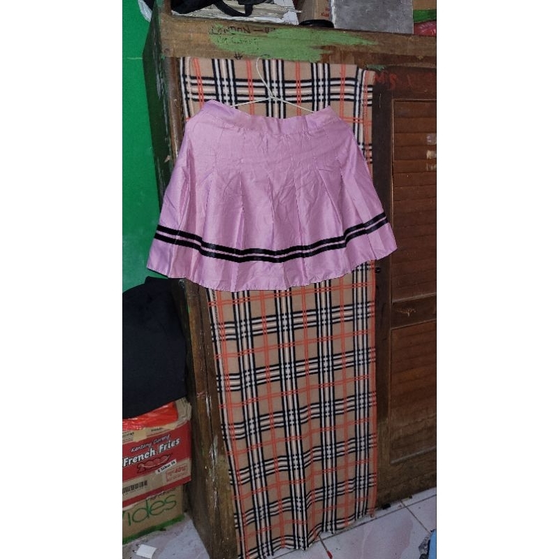MINI SKIRT / ROK PENDEK / PINK / SEXY SEKSI / SCHOOL UNIFORM / TENIS