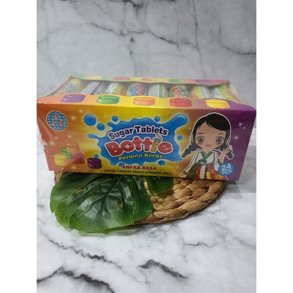 

Permen Cemilan Snack Sugar Tablets Tablet Pil Botol (isi 24 pcs)