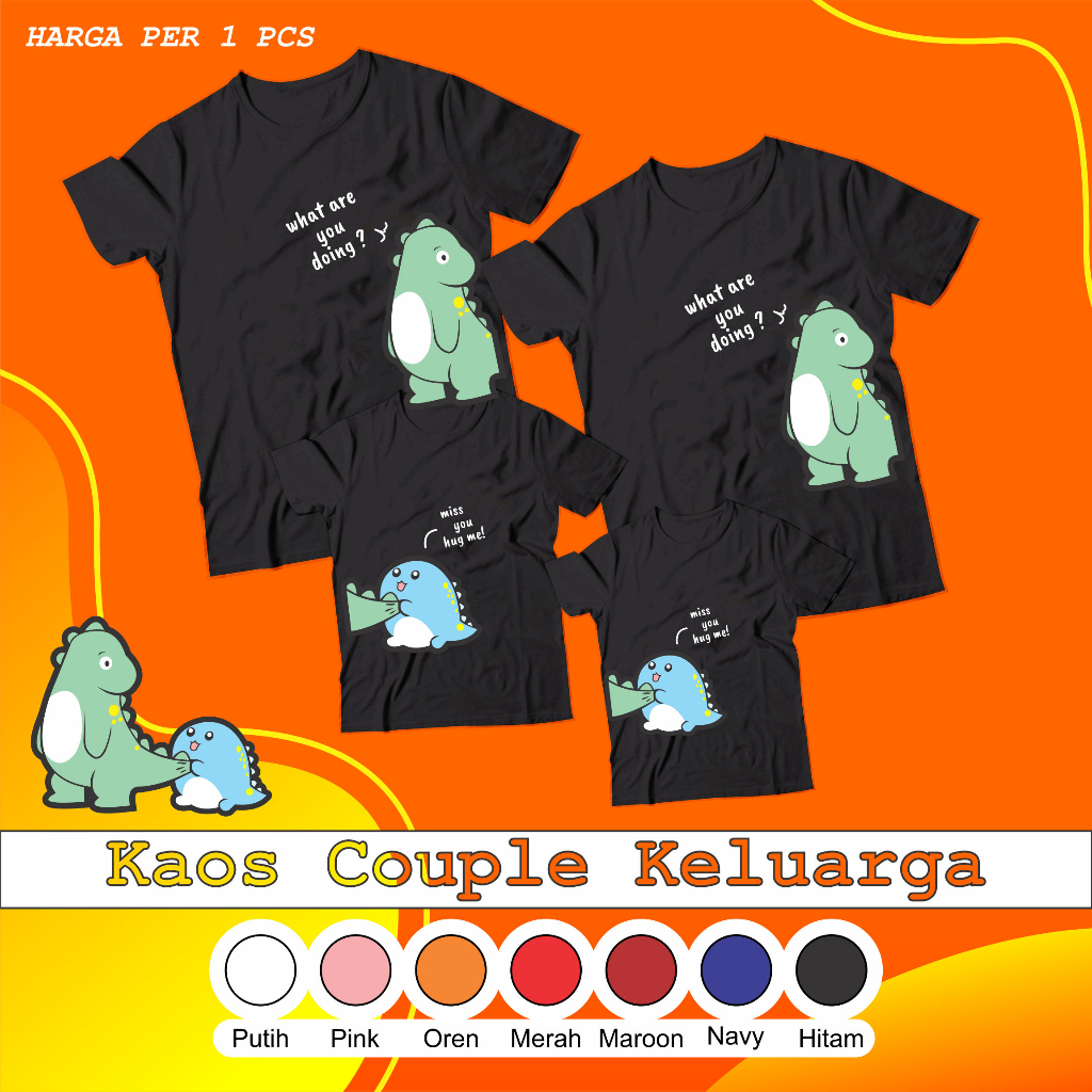 Kaos Baju Couple Keluarga Berbagai Desain