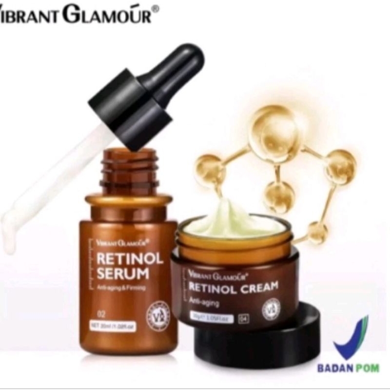 Ready Vibrant Glamour Retinol Serum + Retinol Cream Original 100%
