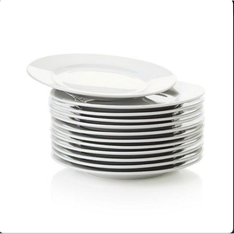 Glassware. id_(1.lusin) Piring Makan Semi Melamin SSJ (23 cm), Piring Makan Plastik, Piring Plastik, Peralatan Makan Serbaguna
