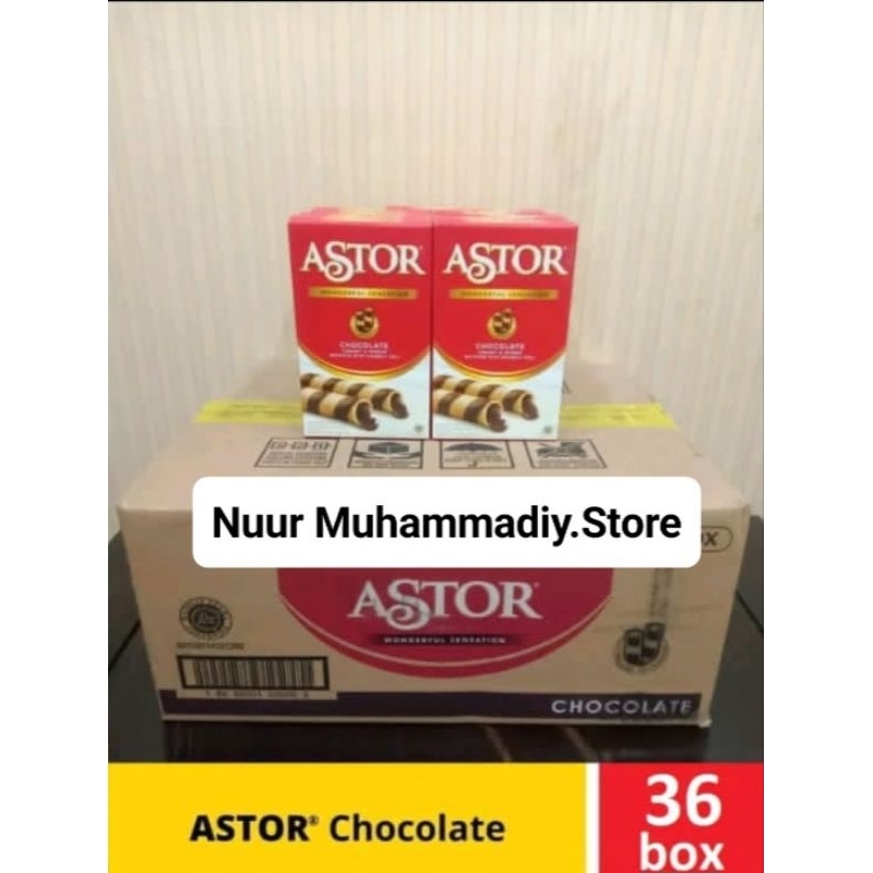 

Astor Wafer Stick Chocolate 40 gr (Harga 1 Karton isi 36 Box @40 gr