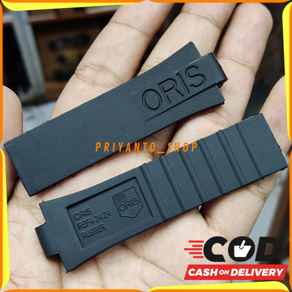 TALI STRAP JAM TANGAN ORIS AQUIS 24MM PRIA RUBBER ORIS WATCH PREMIUM