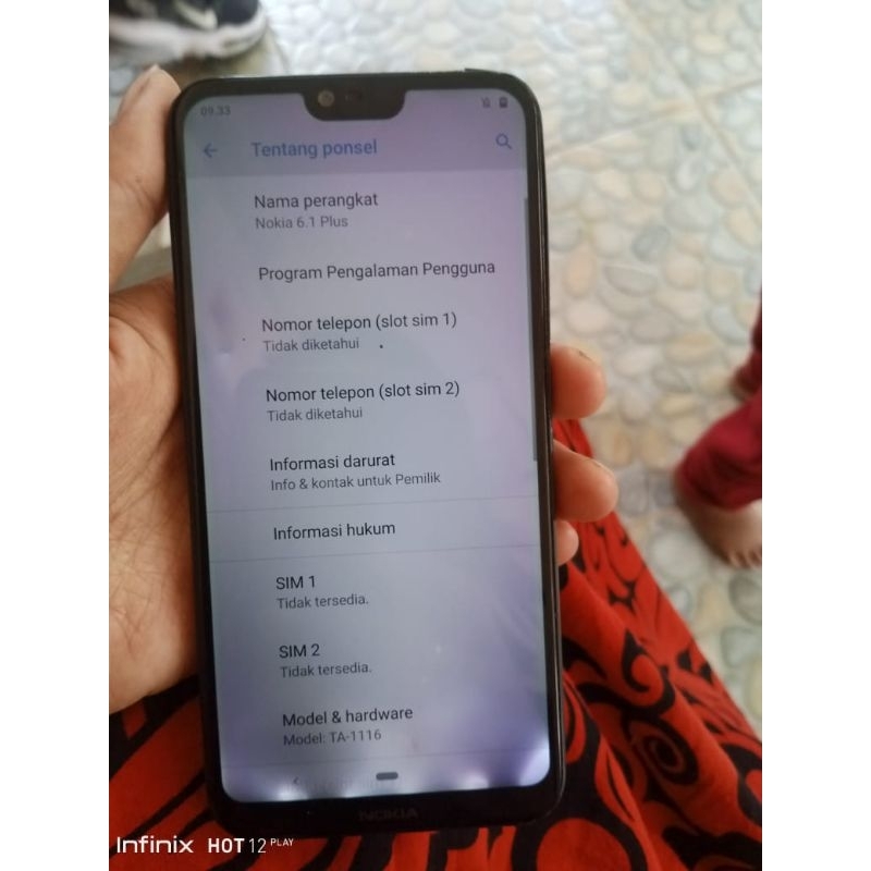 nokia 6.1 plus second