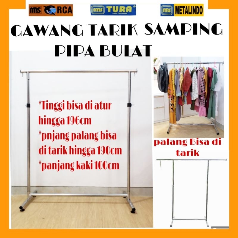 GANTUNGAN GAWANG BAJU TARIK SAMPING HANGER GAWANG BAJU